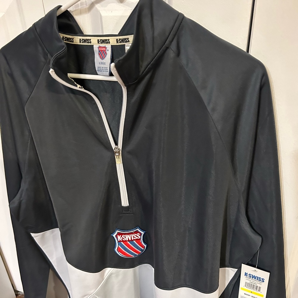 K Swiss half zip. NWT. Men’s size large.